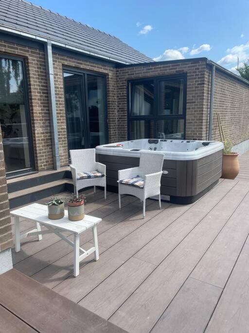 Luksus Hus I 1St Raekke, All-Incl Top Komfort Med Spa Og Skov Strøby Ladeplads Exterior foto